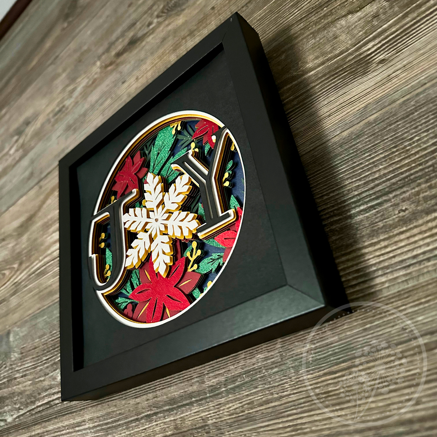 Poinsettias Joy Shadowbox