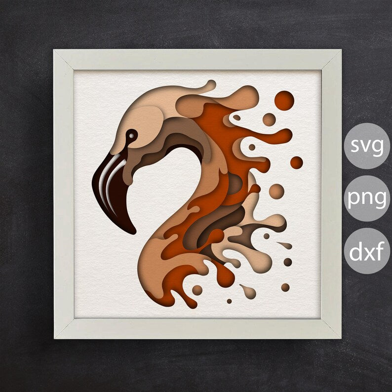 Colorful Flamingo SVG