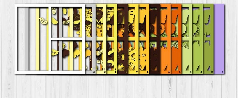 Sunflowers & Butterflies SVG