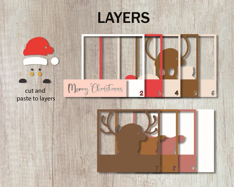 Merry Christmas Reindeer SVG