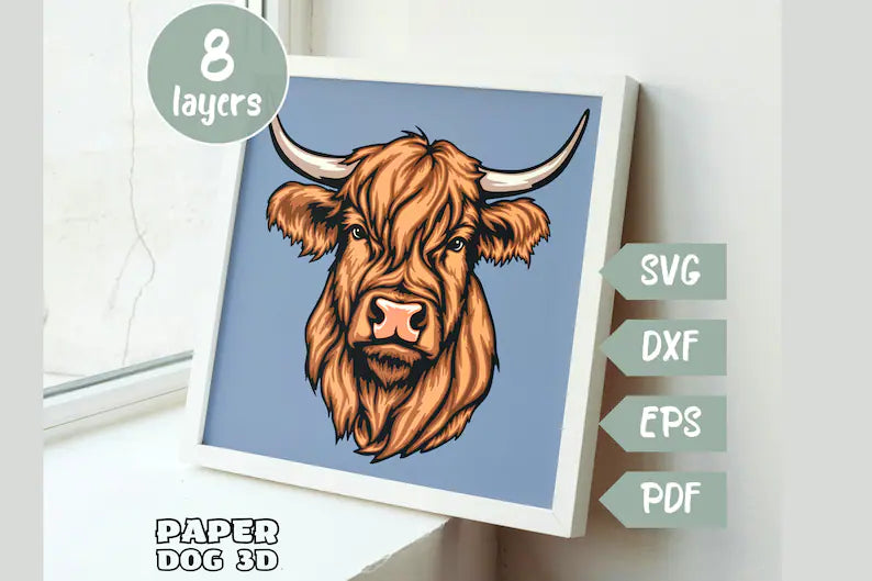 Highland Cow SVG
