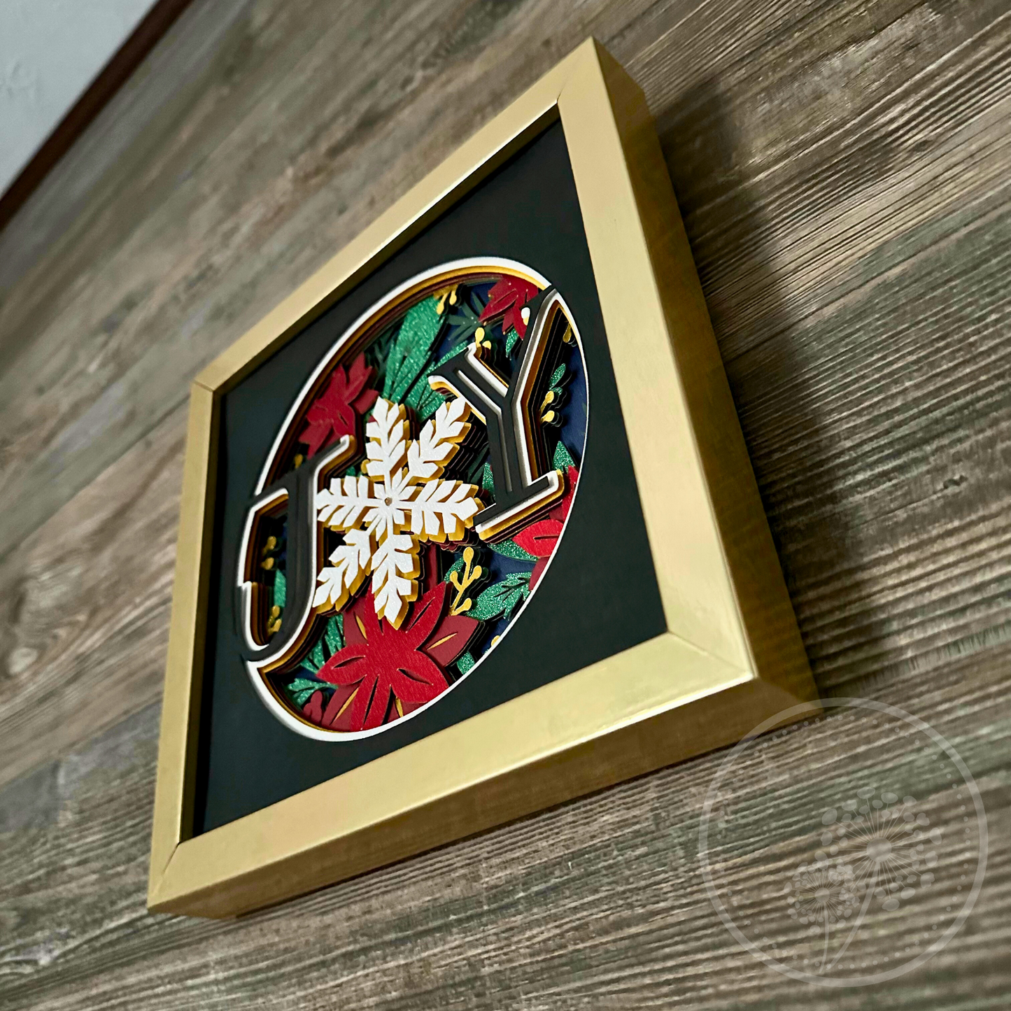 Poinsettias Joy Shadowbox