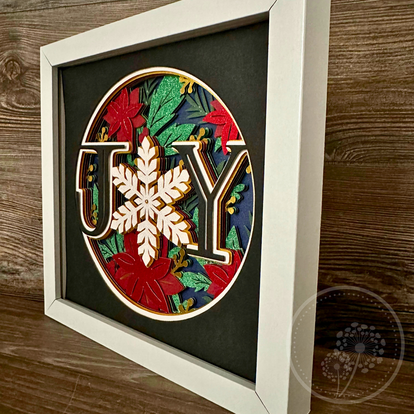 Poinsettias Joy Shadowbox