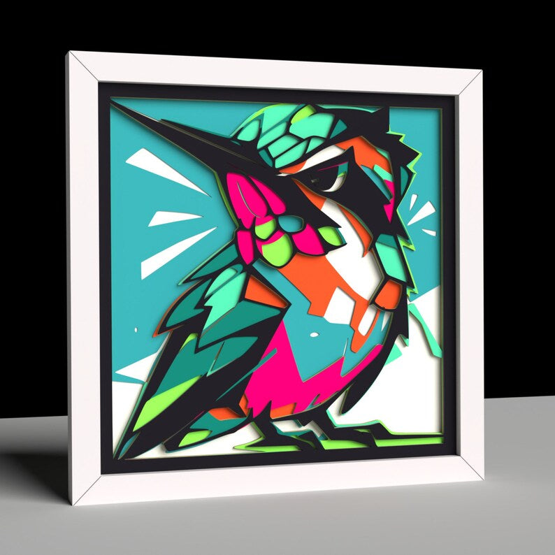 Hummingbird Mandala SVG