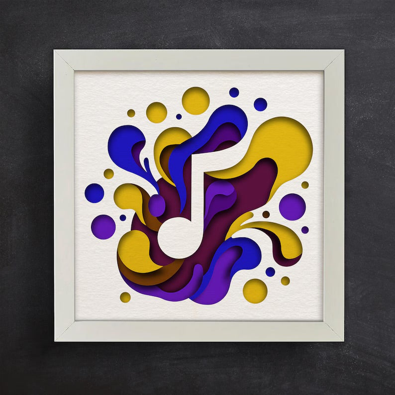 Colorful Music Note SVG