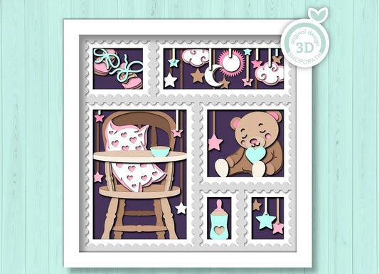 New Baby Stamps SVG