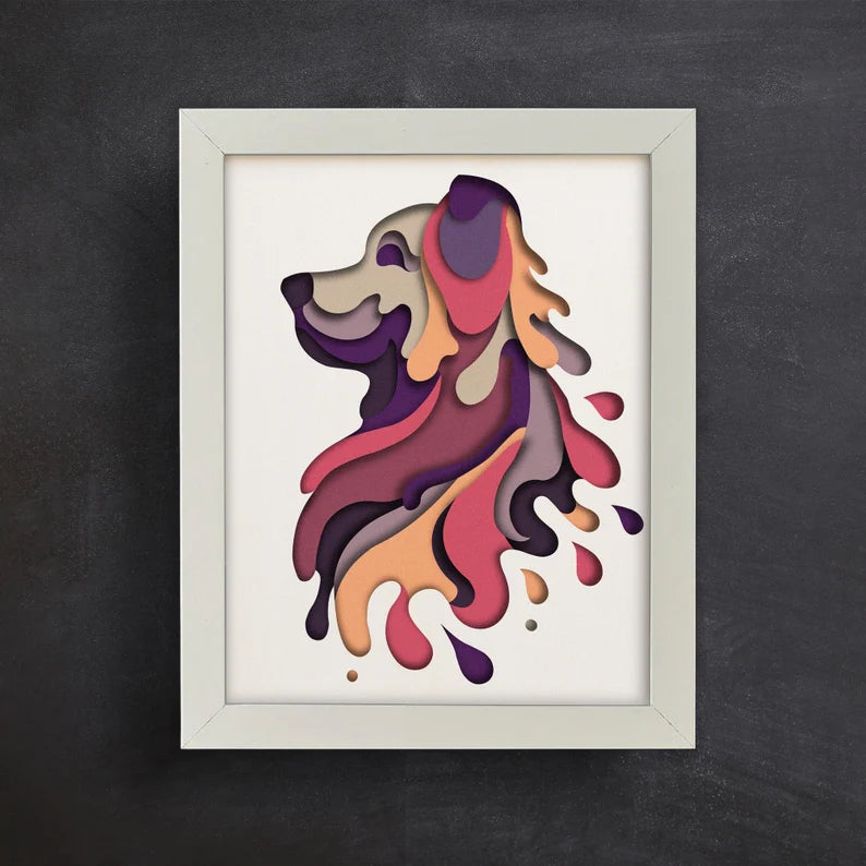 Colorful Dog SVG