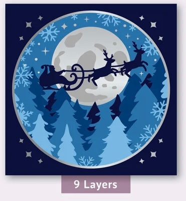 Santa’s Sleigh SVG