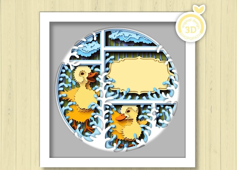 Duckling Circle Panel SVG