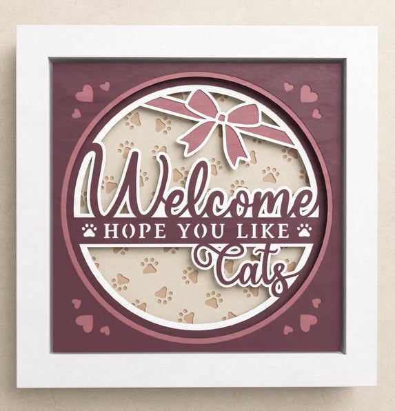Welcome Cats SVG