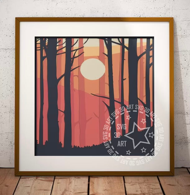 Night Forest SVG