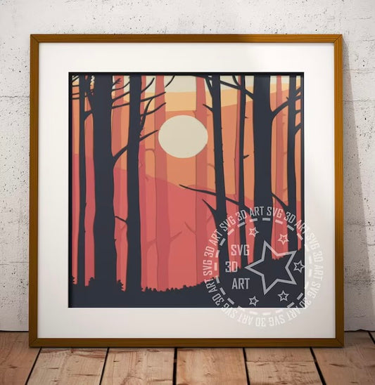 Night Forest SVG