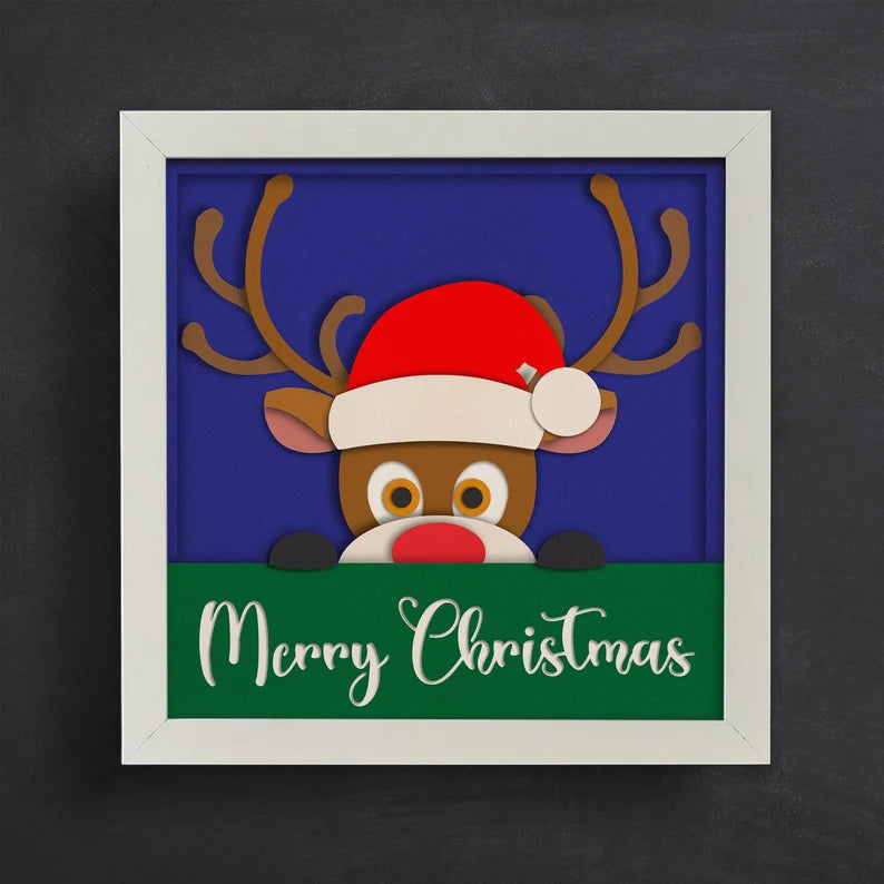 Merry Christmas Reindeer SVG
