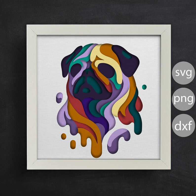 Colorful Dog 3 SVG