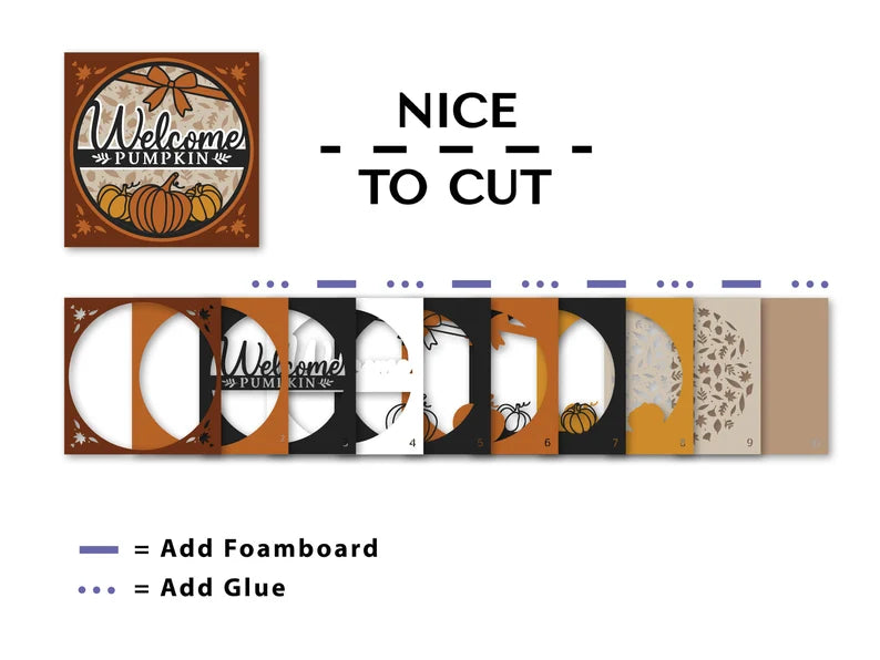 Welcome Pumpkins SVG