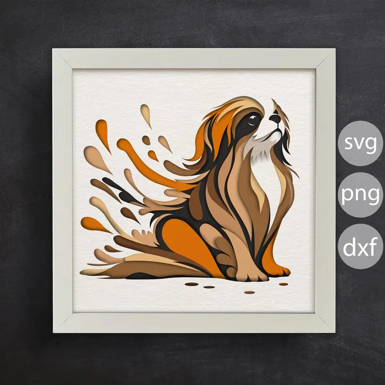Colorful Dog 2 SVG