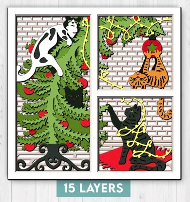 Christmas Cats SVG