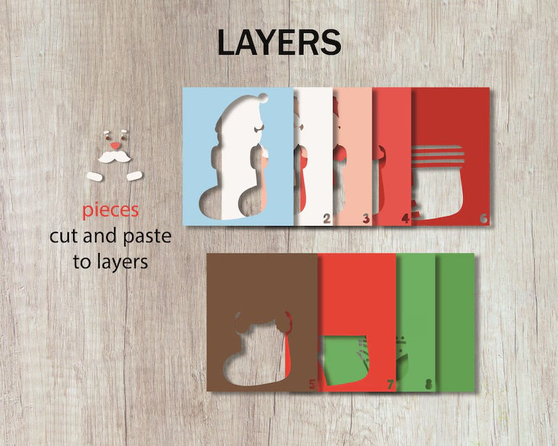 Santa Stocking SVG