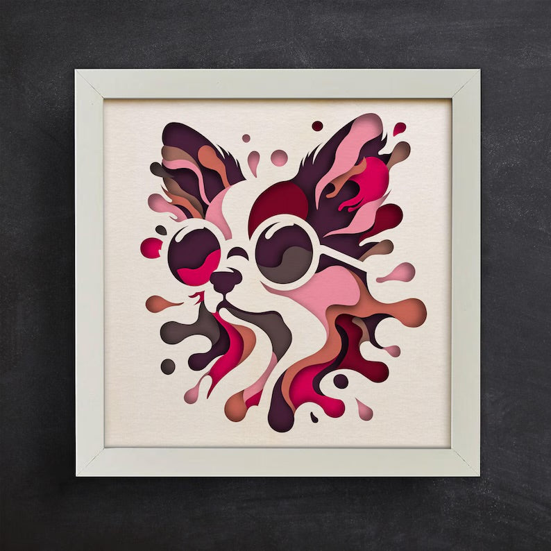 Colorful Chihuahua SVG