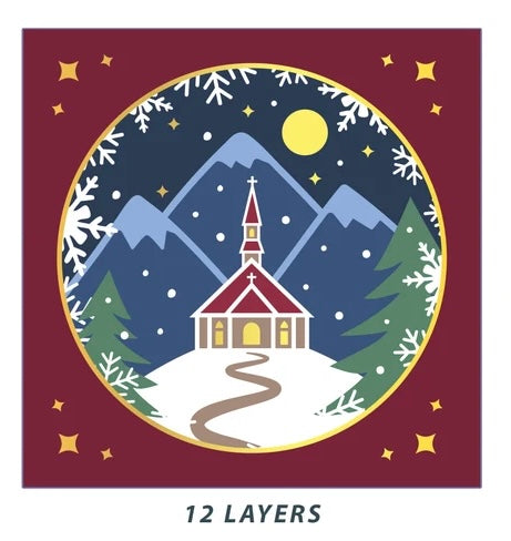 Christmas Church SVG