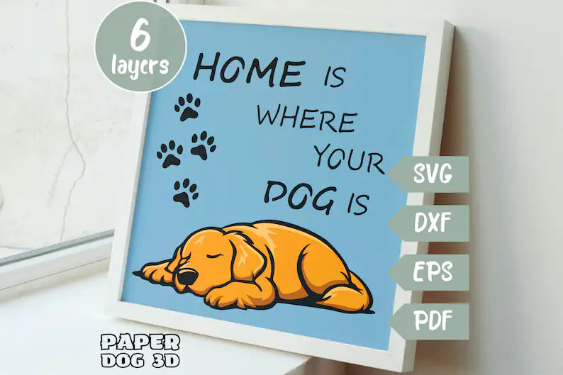 Home is Where your Dog is SVG