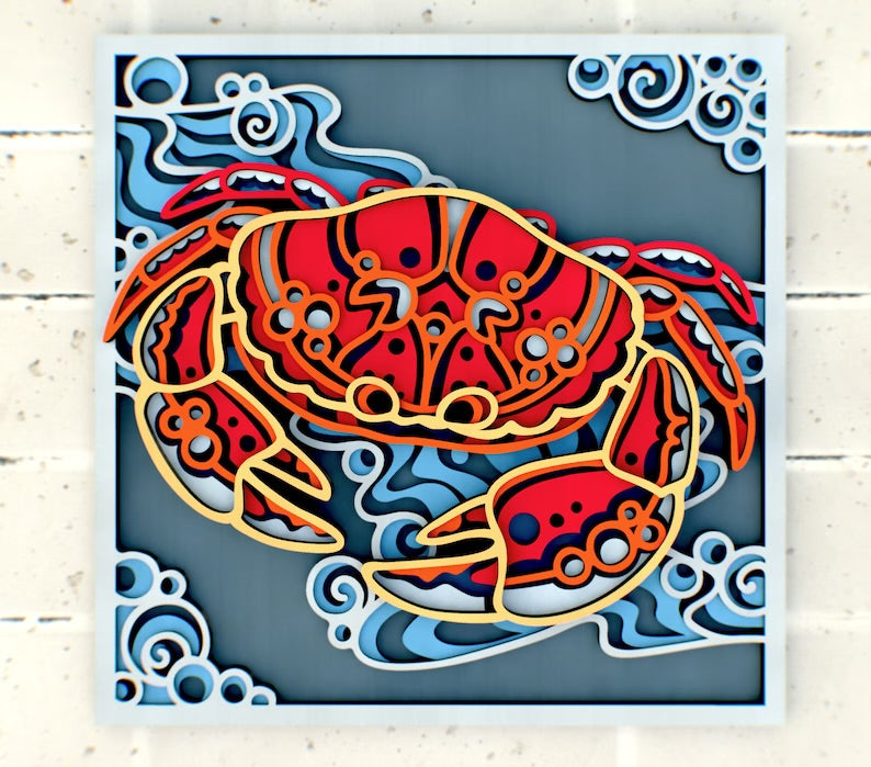 Crab Mandala SVG