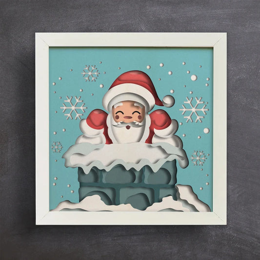 Santa Stuck in Chimney SVG