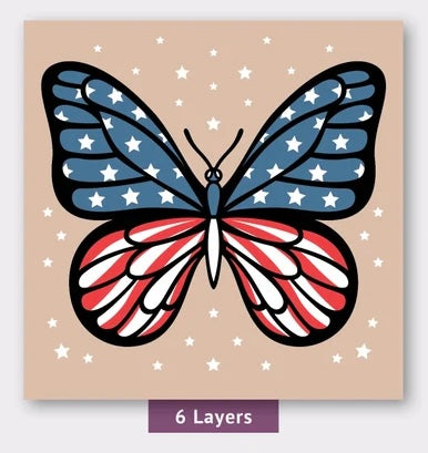 American Butterfly SVG