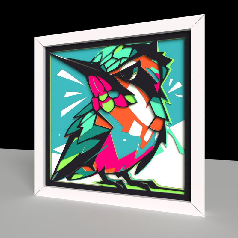 Hummingbird Mandala SVG