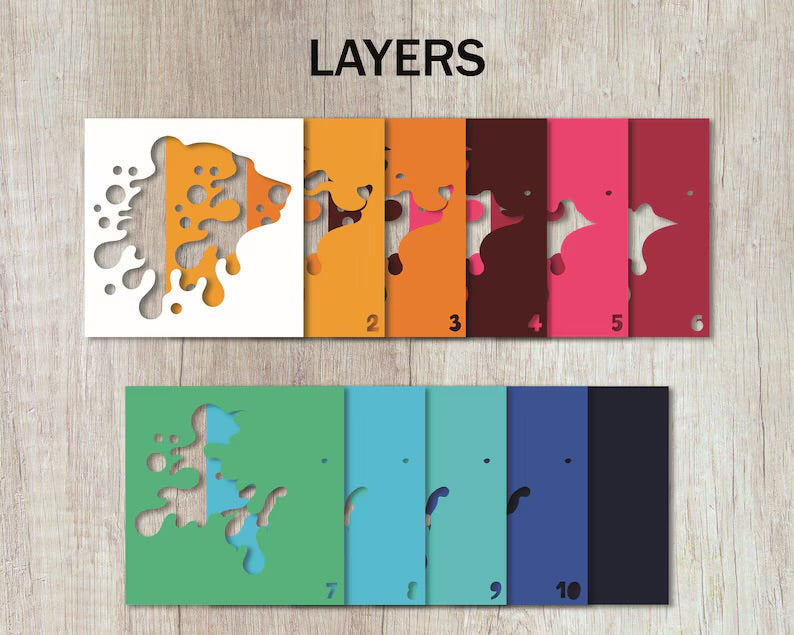 Colorful Bear SVG