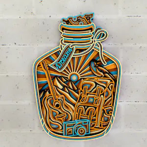 Music Bottle SVG