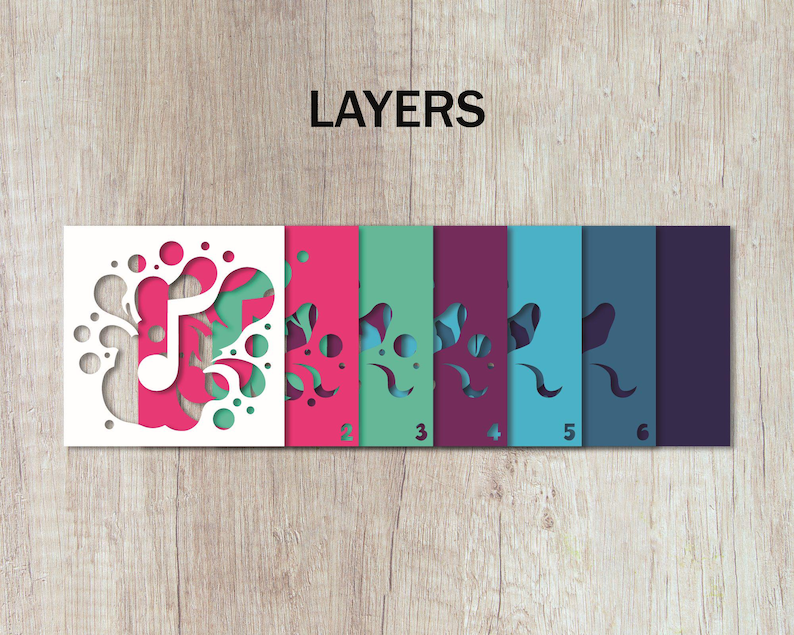 Colorful Music Note SVG