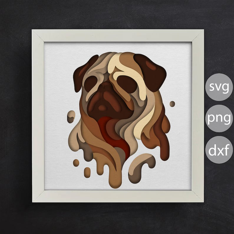 Colorful Dog 3 SVG