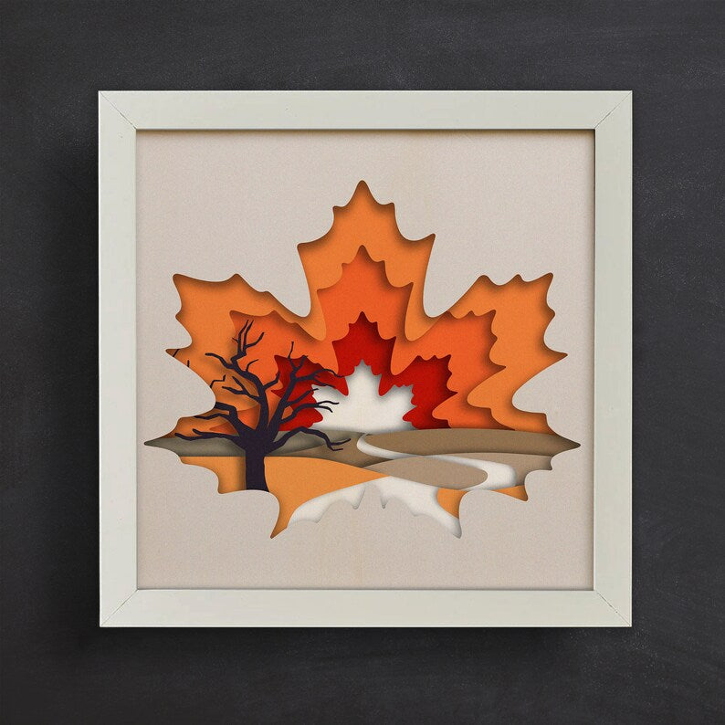 Leaf Scene SVG