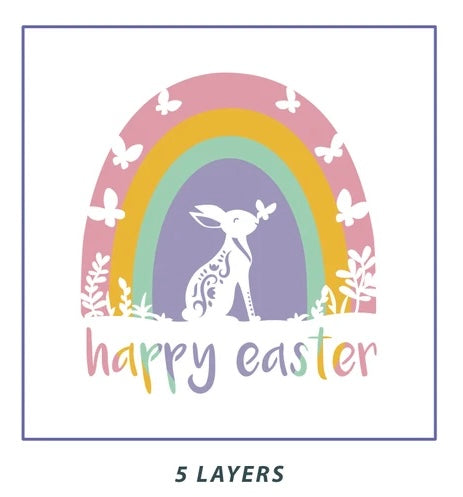Easter Bunny Rainbow SVG