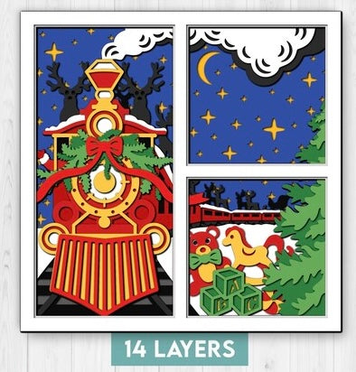 Christmas Train SVG