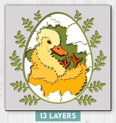Hatching Duck SVG