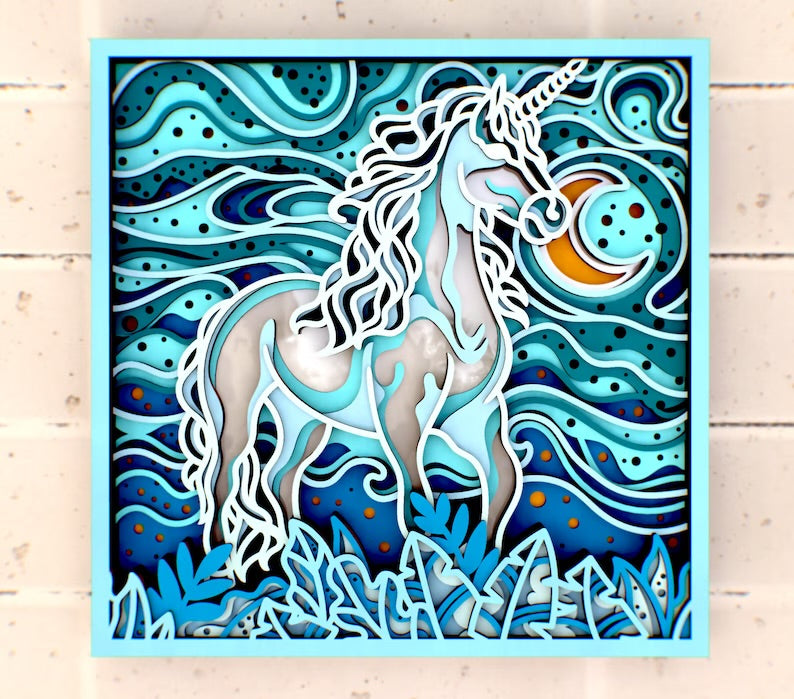 Unicorn Mandala SVG