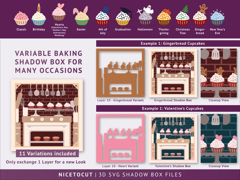 Baking Cupcakes SVG
