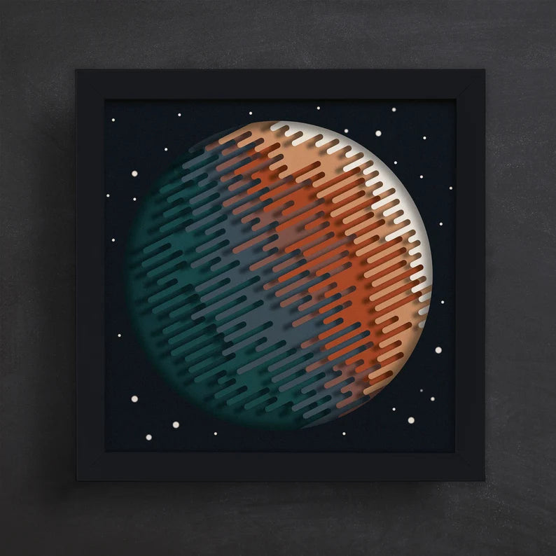 Planet in space SVG