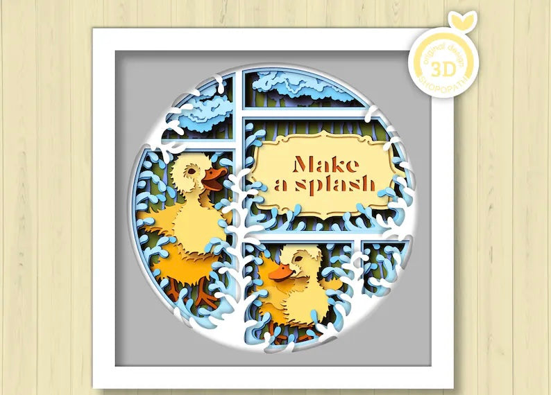 Duckling Circle Panel SVG