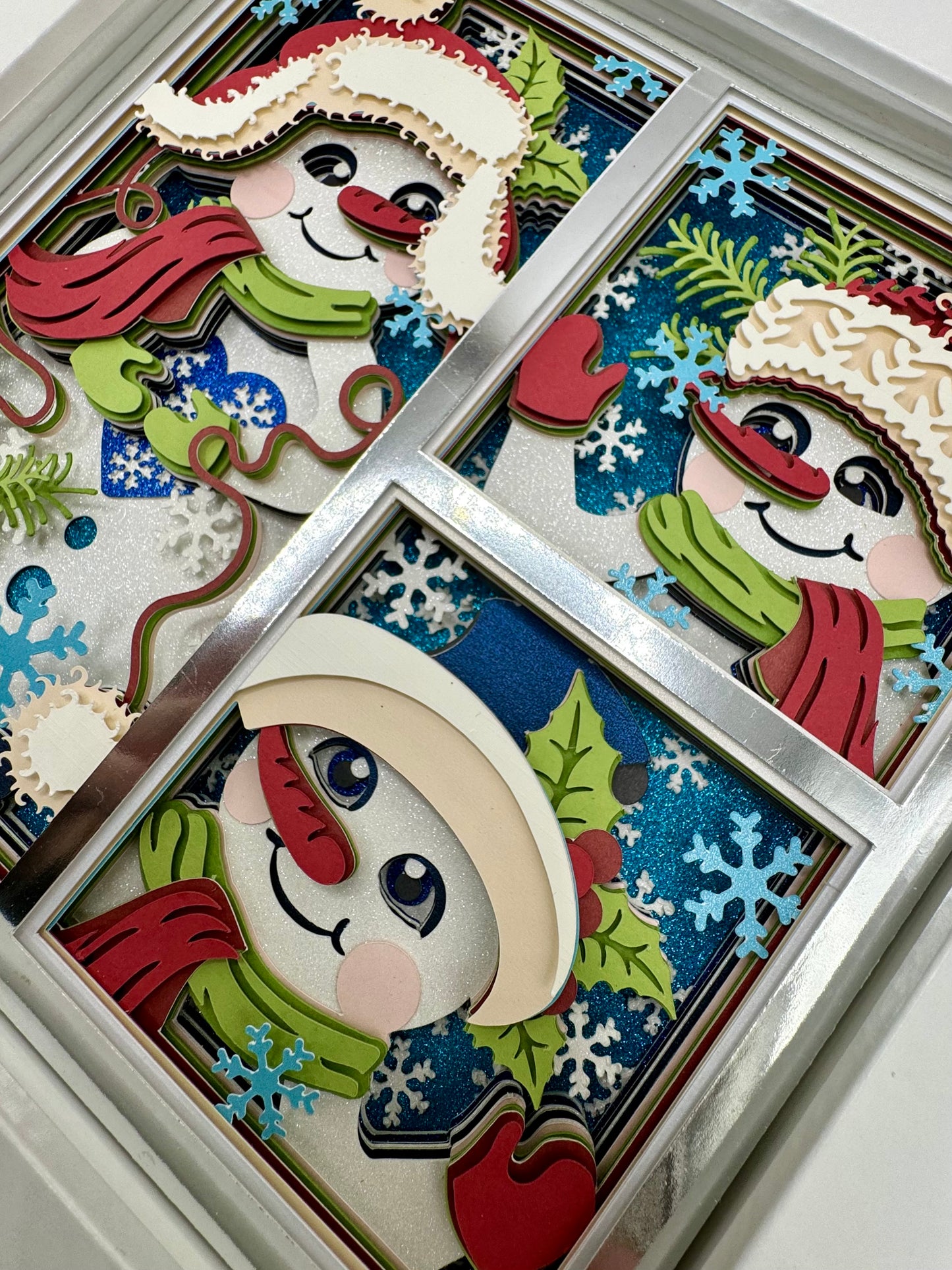 Snowman Panel Shadowbox