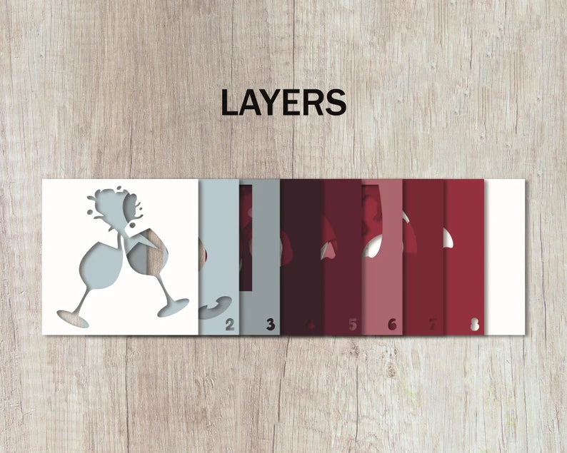 Wine Glasses SVG