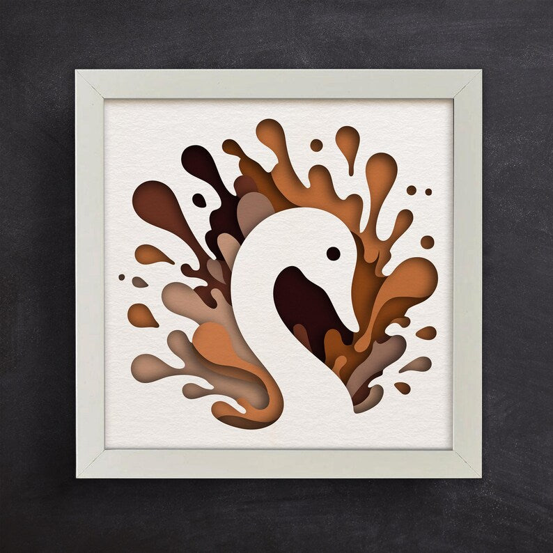 Colorful Swan SVG