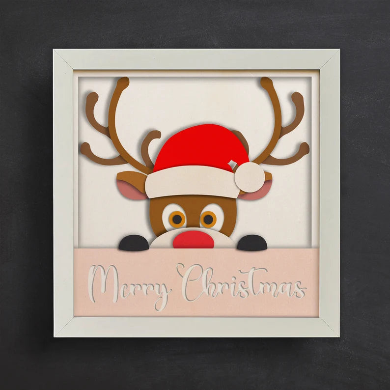 Merry Christmas Reindeer SVG