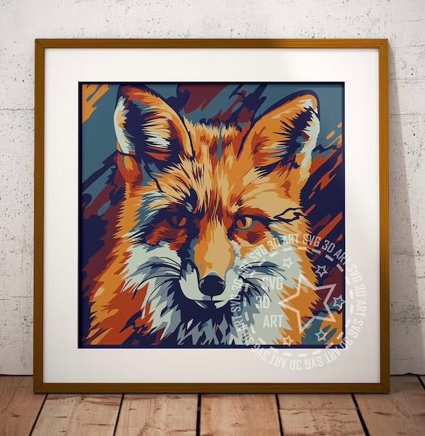 Orange Fox SVG