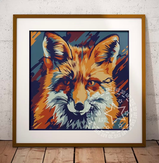 Orange Fox SVG