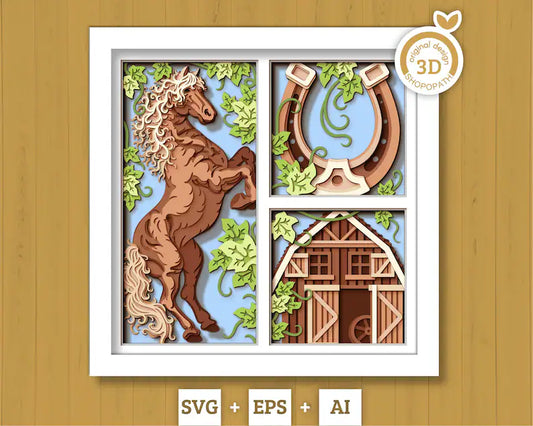 Horse Panel SVG
