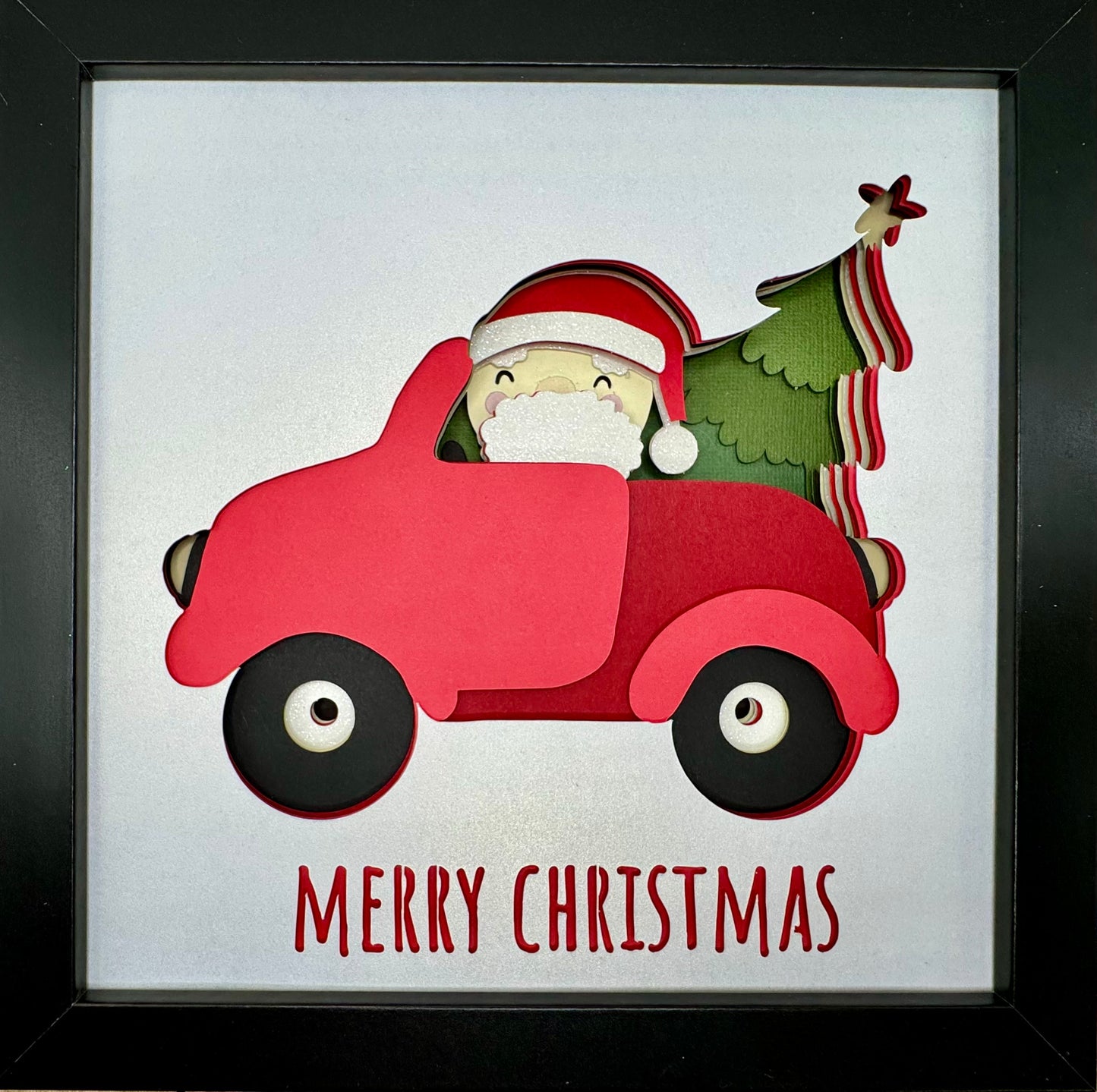 Christmas Car Shdowbox