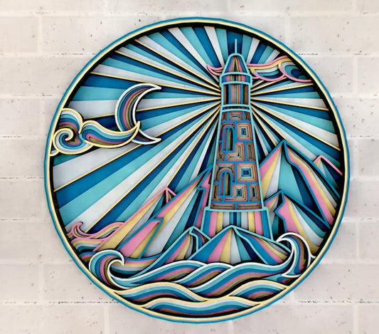 Lighthouse Mandala SVG